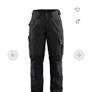 Womans Black Cargo Pants Size 6R